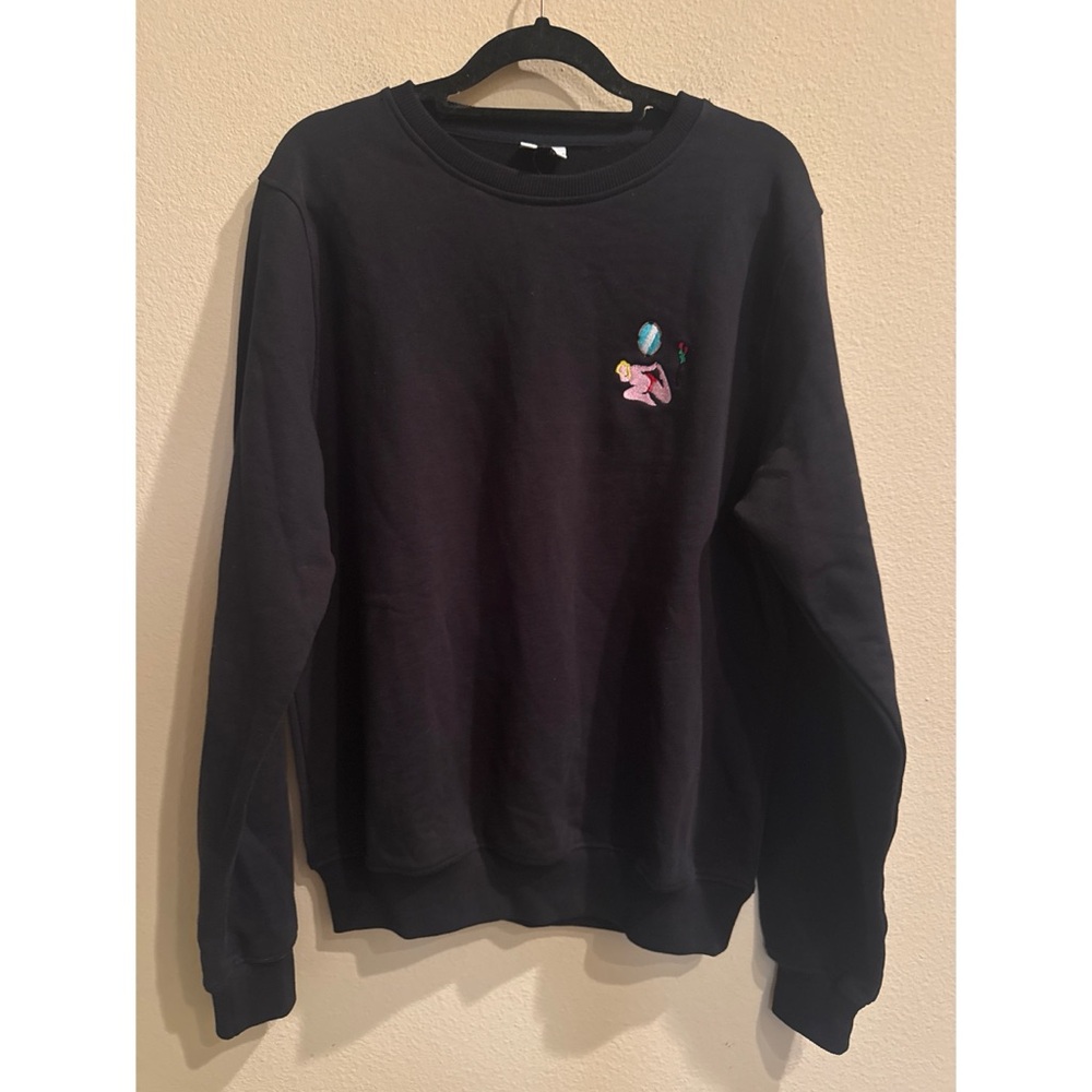 Carne Bollente‎ Graphic Embroidery Crewneck Sweatshirt Size Large NWT